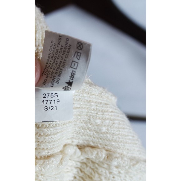 ORVIS Womens Pull Over Sweater M Medium Ivory Knit Casual - Picture 5 of 5